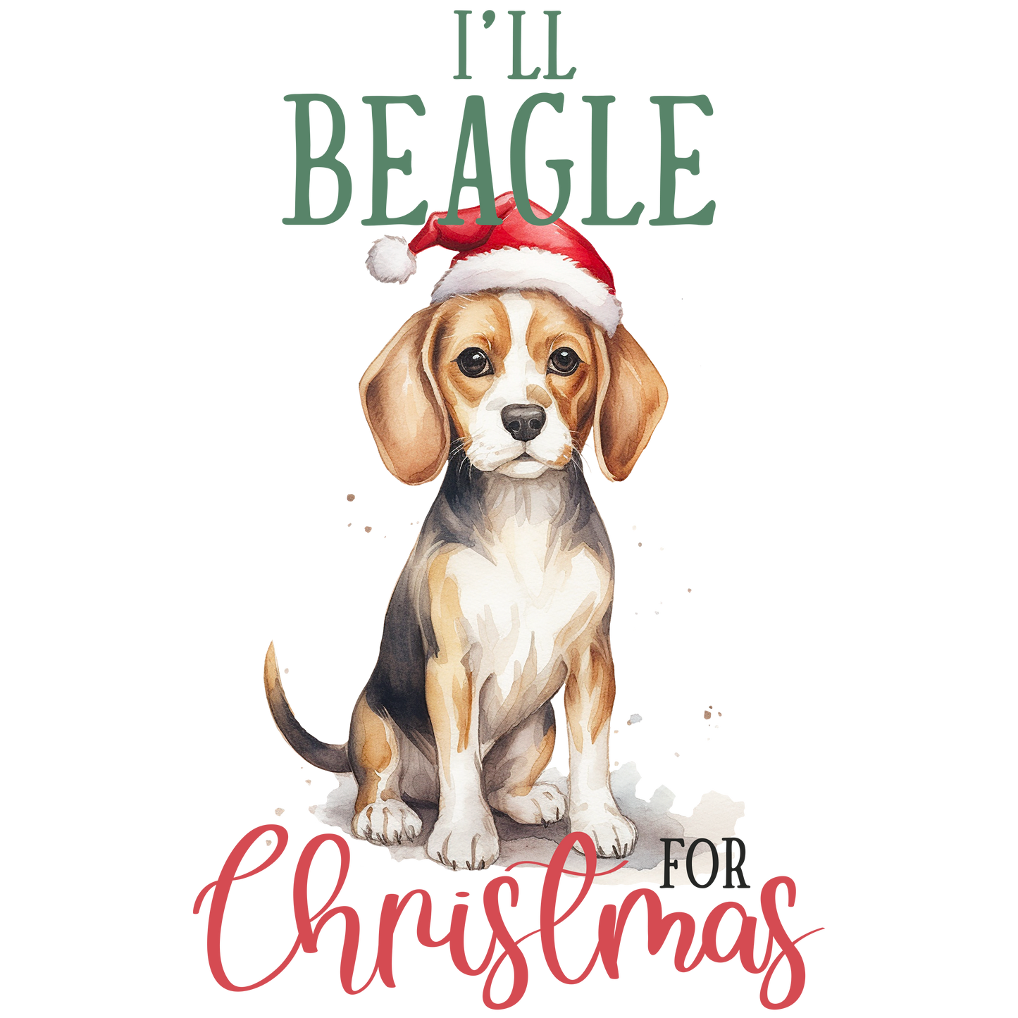 Holiday Dog Pun Plush Christmas Waffle Kitchen Towel