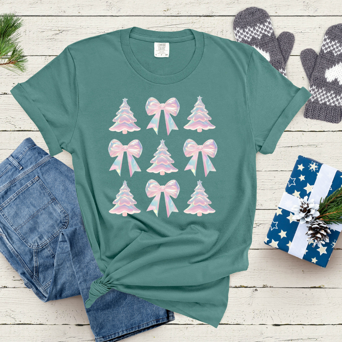 Iridescent Christmas Comfort Colors® Christmas Shirt