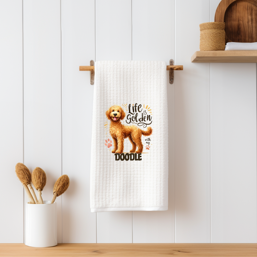 Westie White Terrier Funny Dog Pun Towel