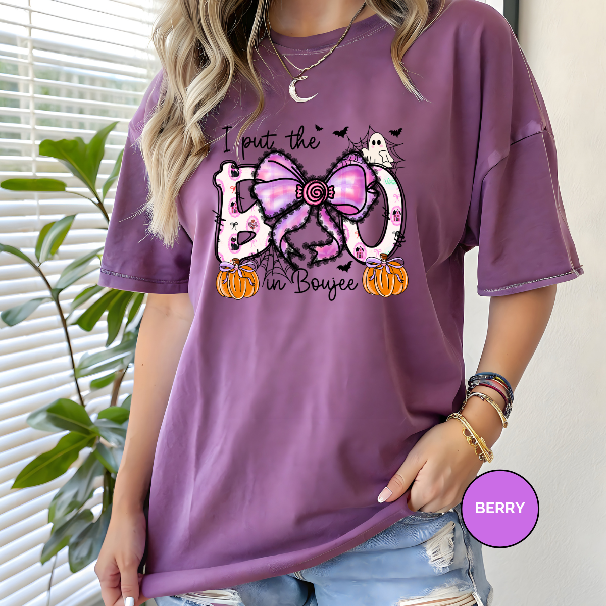 Boo In Bougie Comfort Colors Halloween Shirt