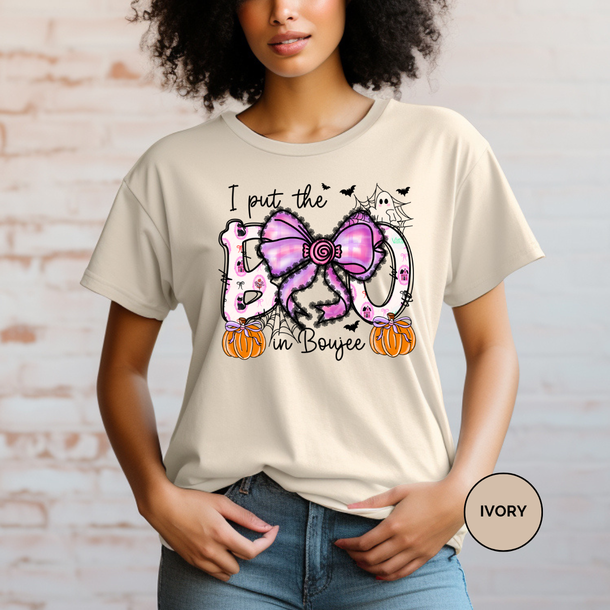 Boo In Bougie Comfort Colors Halloween Shirt