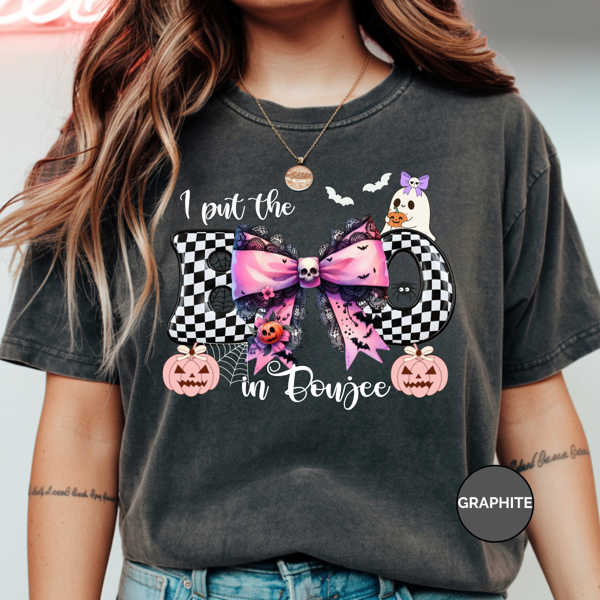 Boo In Bougie Comfort Colors Halloween Shirt
