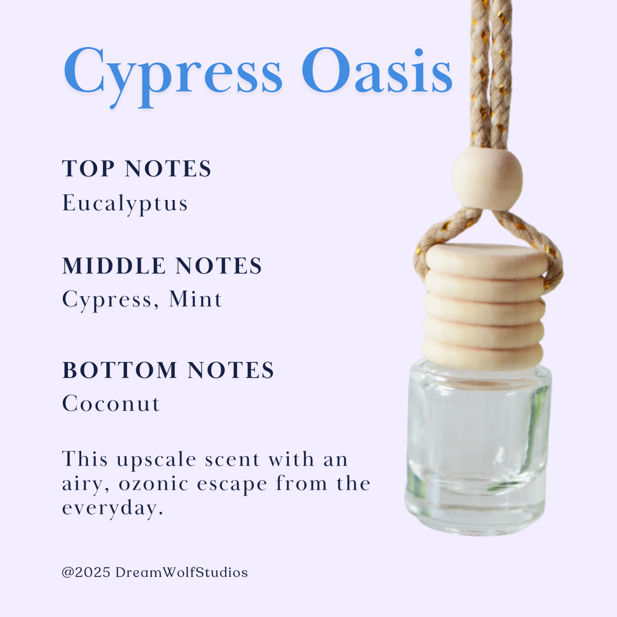 Cypress Oasis Diffuser Oil Refill