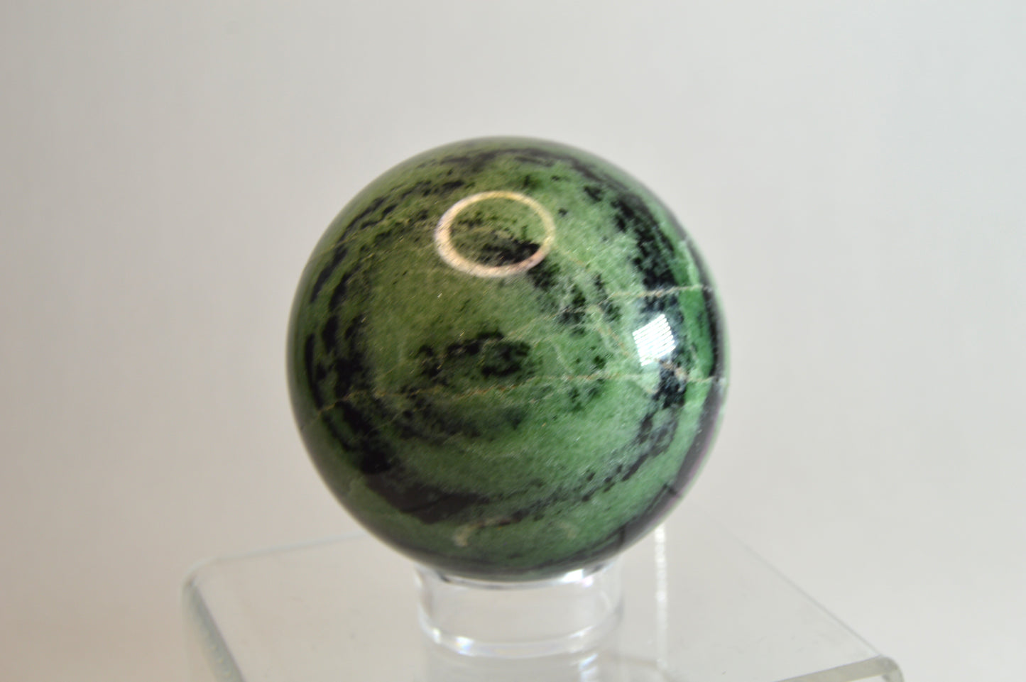 Ruby In Ziosite Crystal Sphere
