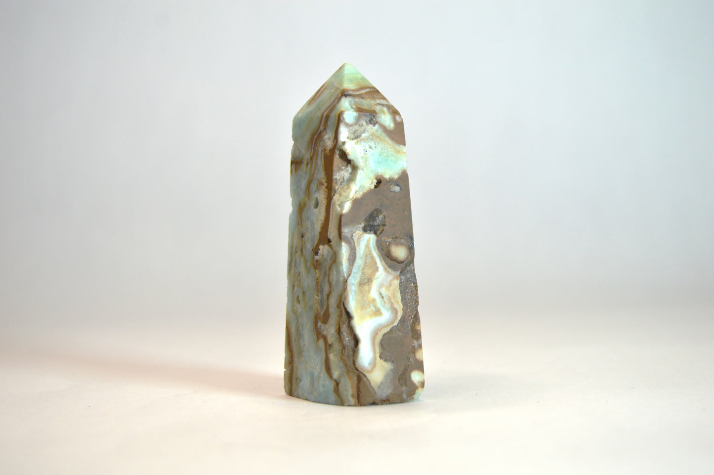 Raw Blue Aragonite Tower