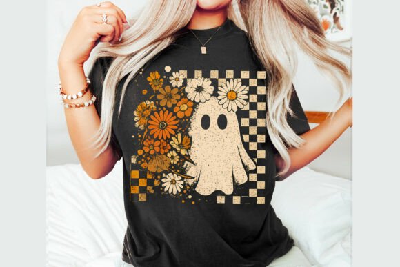 Checkered Ghost Coquette Comfort Colors Halloween Shirt