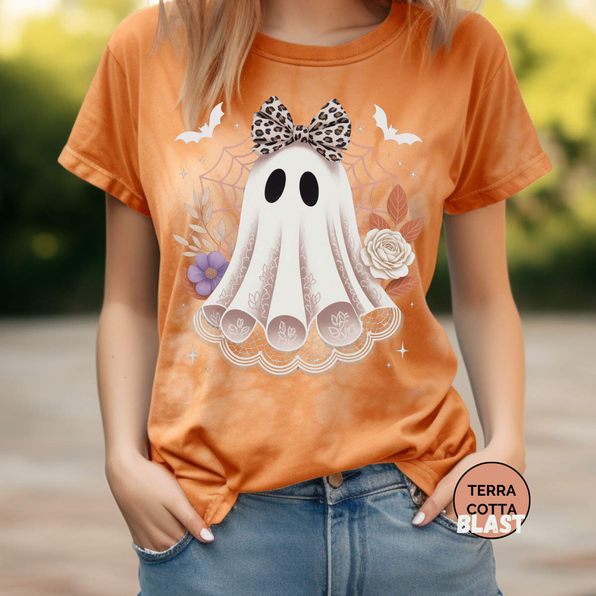 Ghost Girl Comfort Colors Halloween Shirt