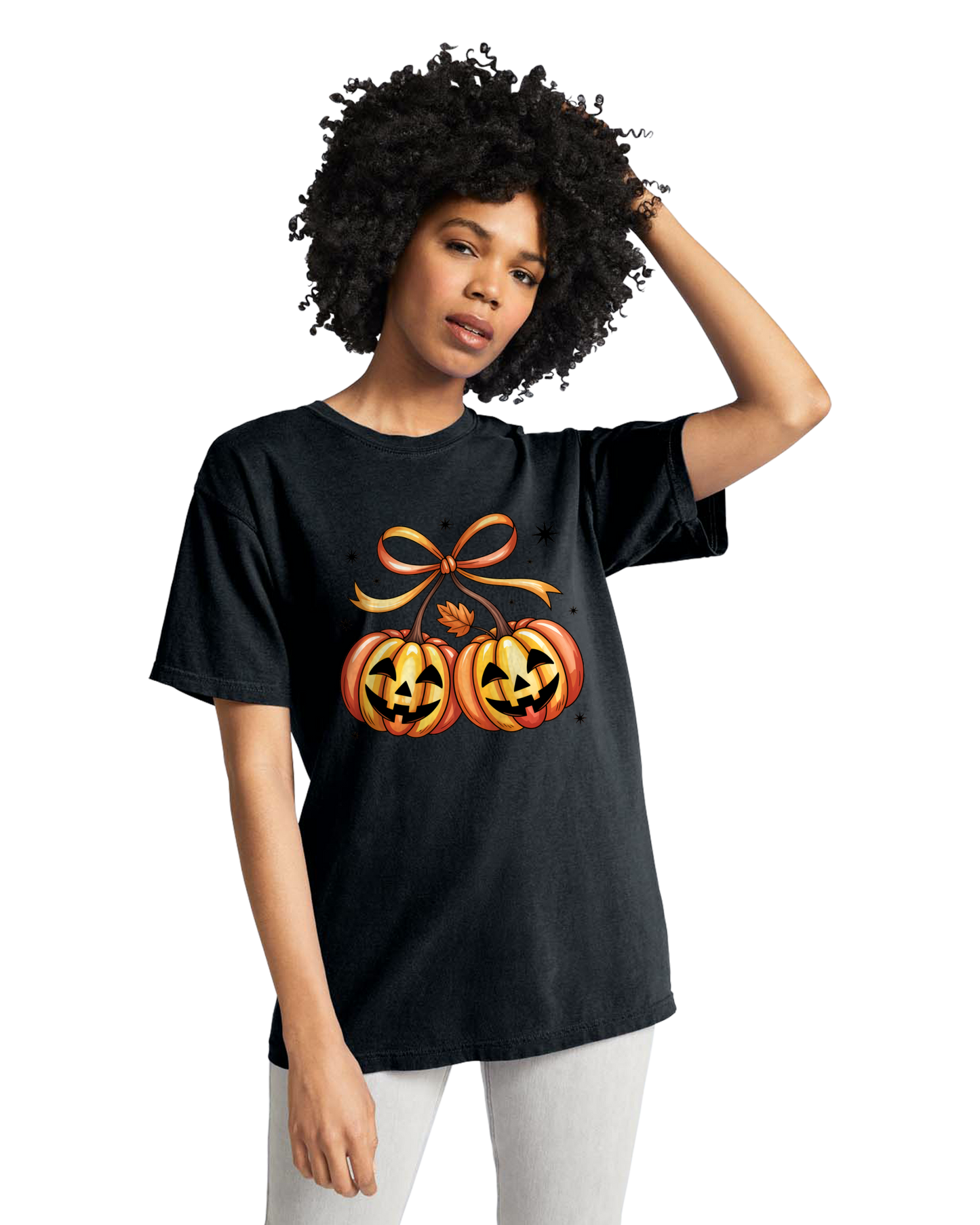 Pumpkin Coquette Comfort Colors Halloween Shirt