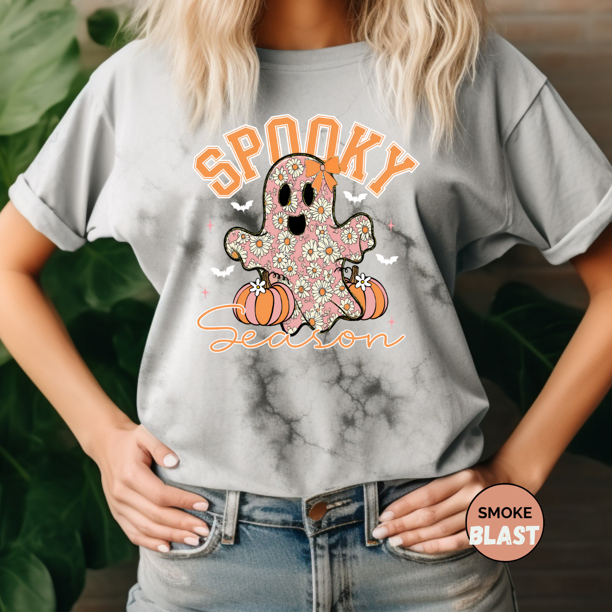 Hippie Ghost Comfort Colors Halloween Shirt