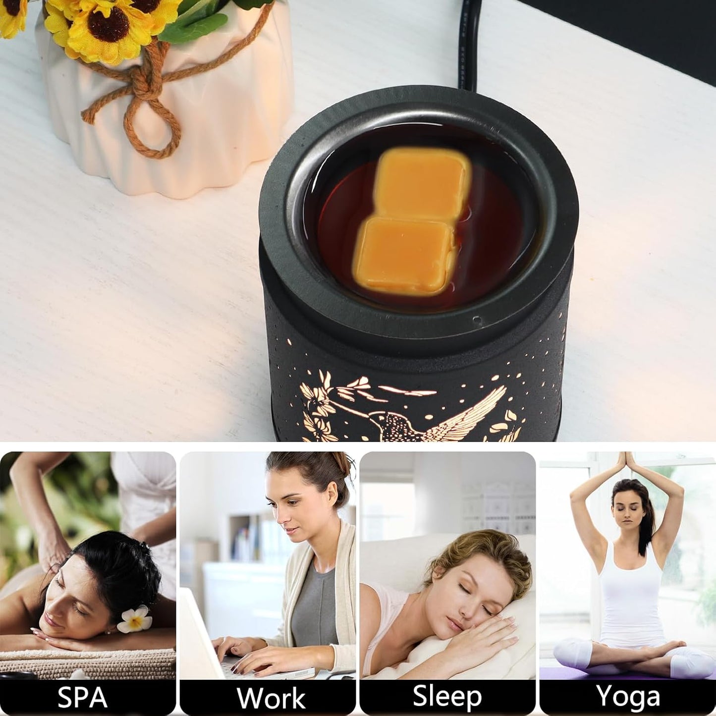 Hummingbird Metal Wax Melt Warmer