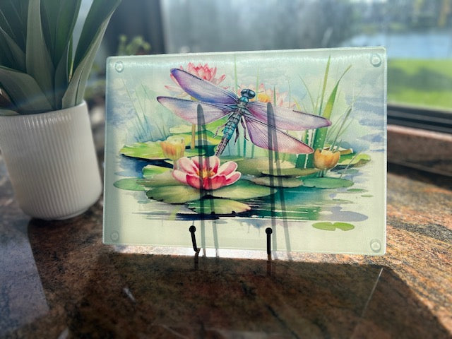 Glass Cutting Board Trivet- Life is Better With Dogs