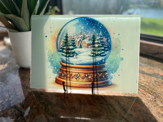 Glass Cutting Board & Trivet - Sainted Glass Highland