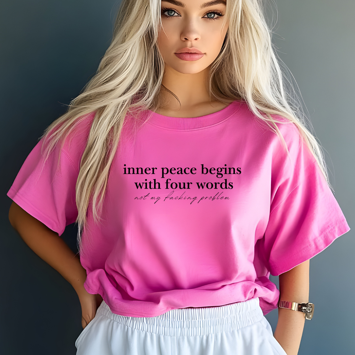Inner Peace Beings With Four Words tShirt
