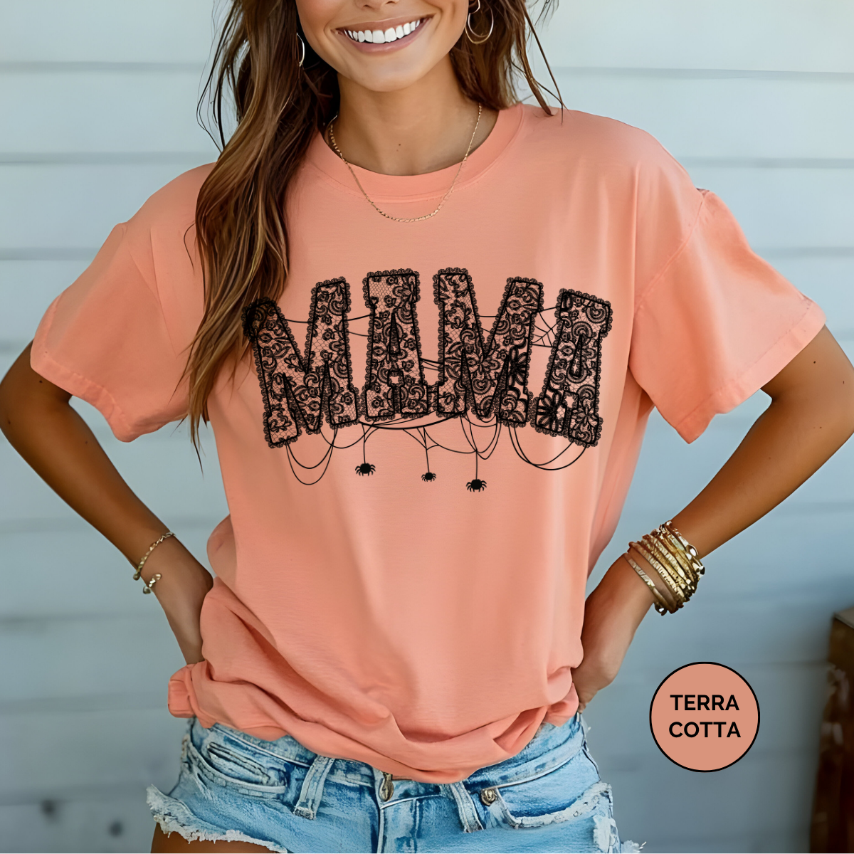 Lace Mama Comfort Colors Halloween Shirt