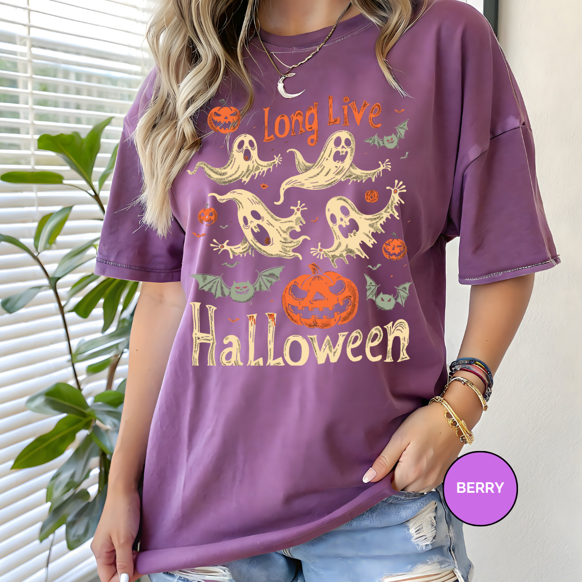 Long Live Halloween Comfort Colors Halloween Shirt