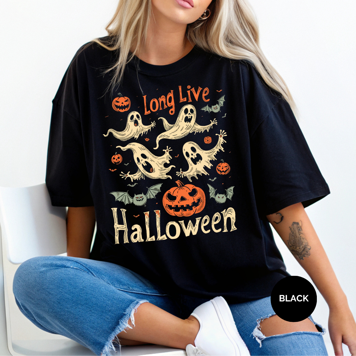Long Live Halloween Comfort Colors Halloween Shirt