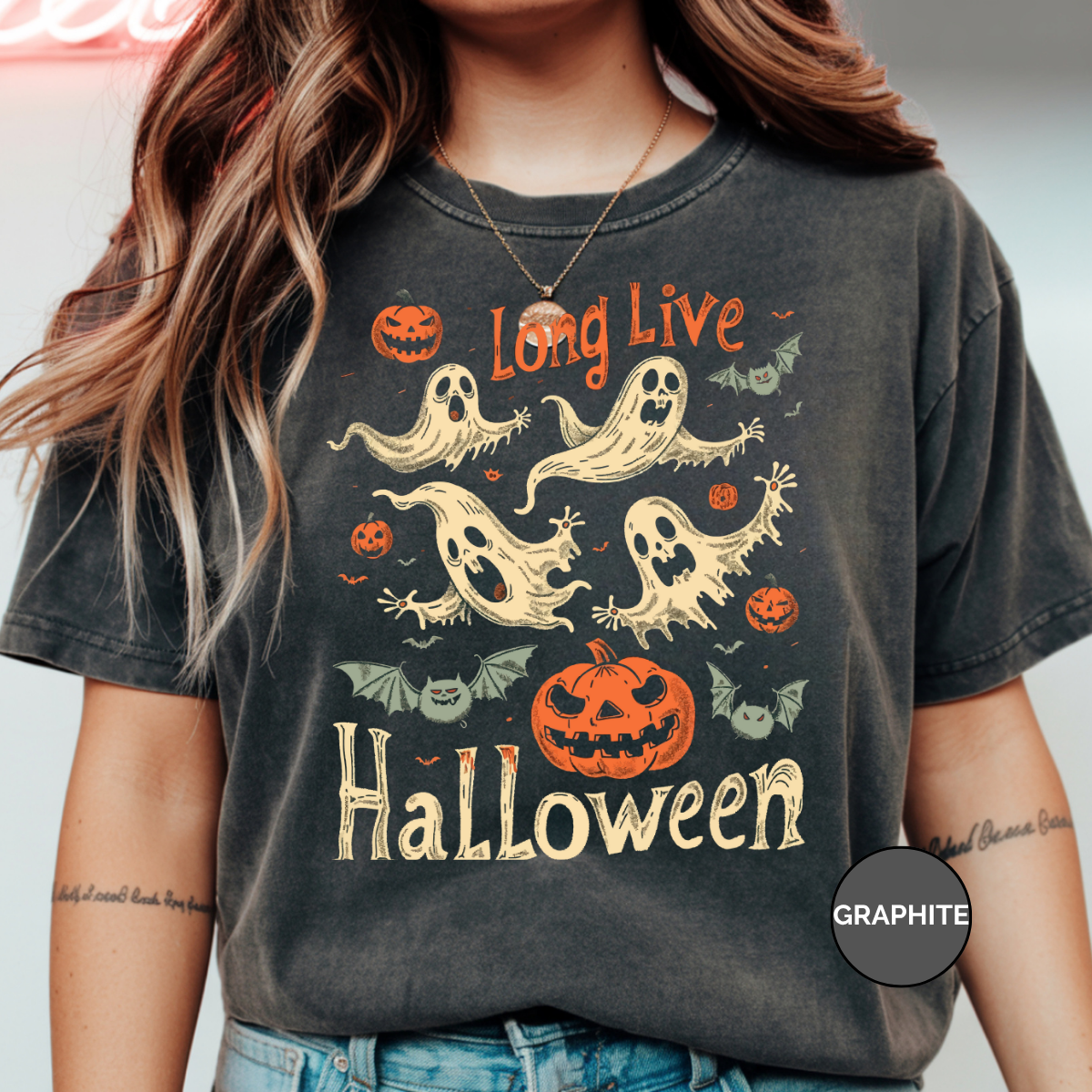 Long Live Halloween Comfort Colors Halloween Shirt
