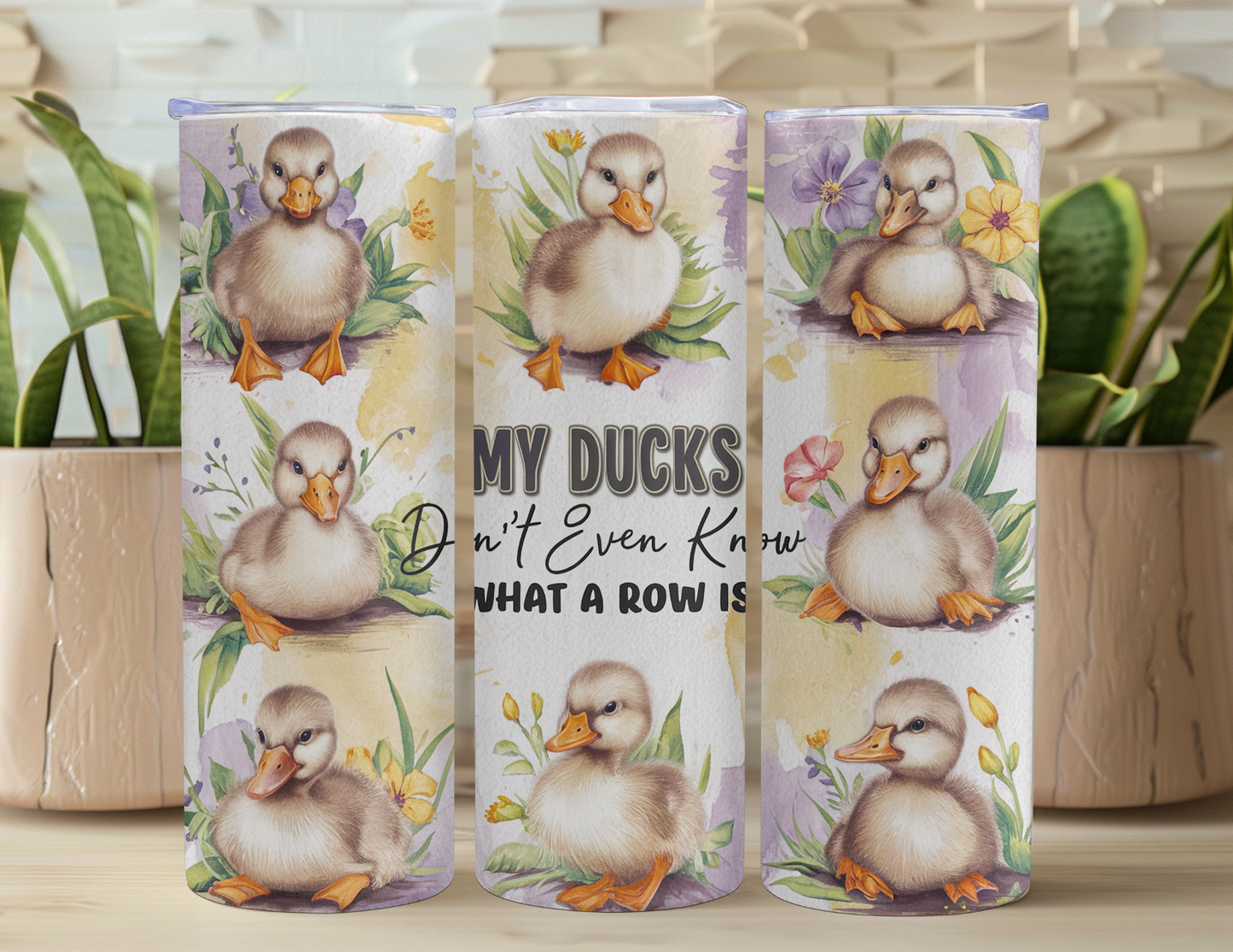 My Ducks Don't Even Know Tumbler Traveler Gift Set