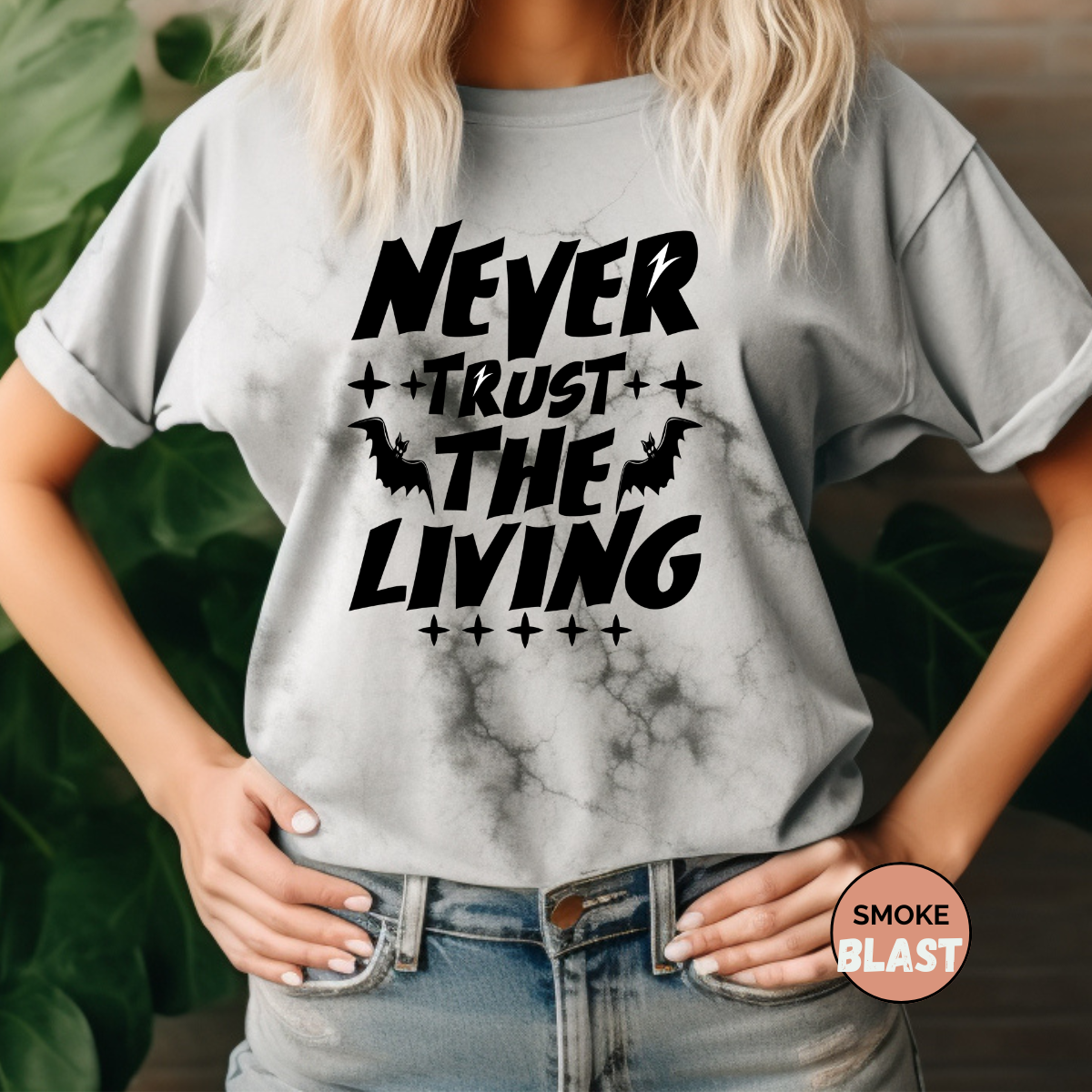 Never Trust The Living Coquette Comfort Colors Halloween Shirt