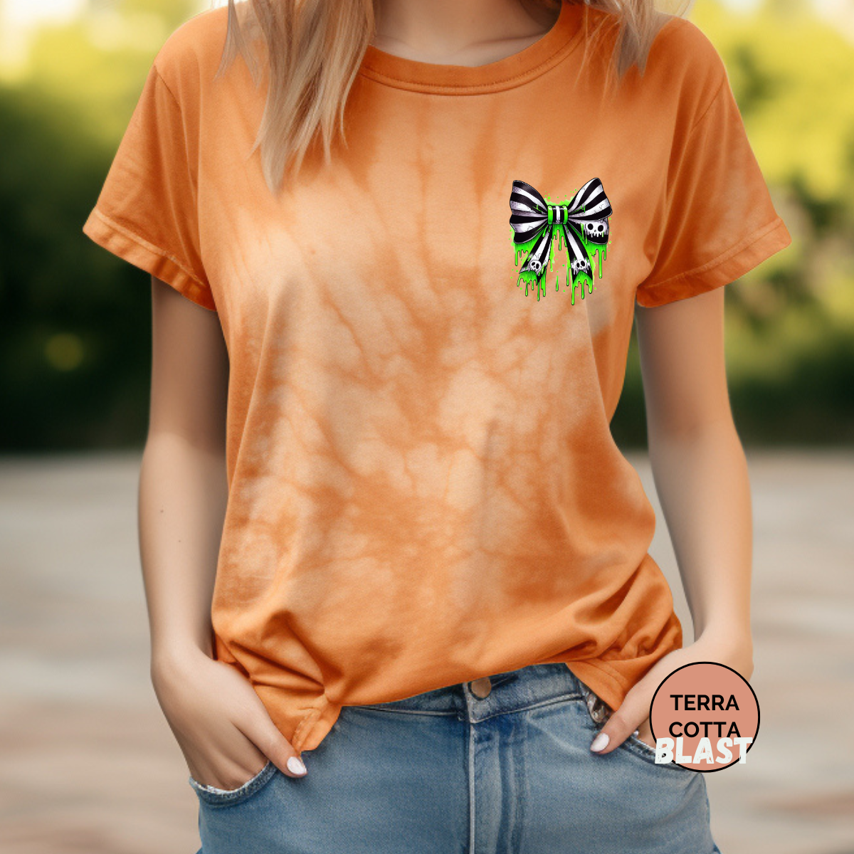 2-Sided Never Trust Coquette Comfort Colors Halloween Shirt