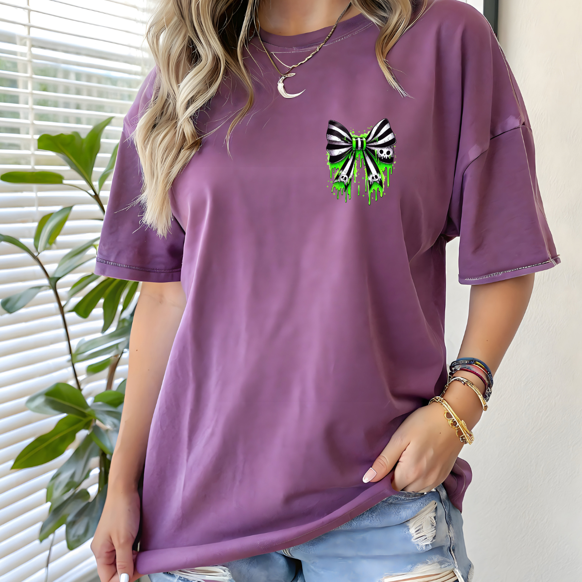 2-Sided Never Trust Coquette Comfort Colors Halloween Shirt
