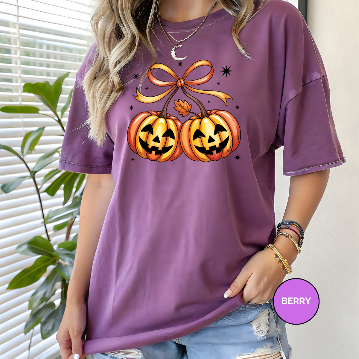 Pumpkin Coquette Comfort Colors Halloween Shirt
