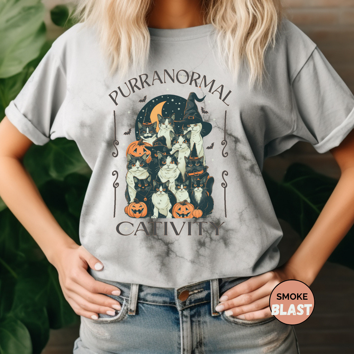 Purranormal Comfort Colors Halloween Shirt