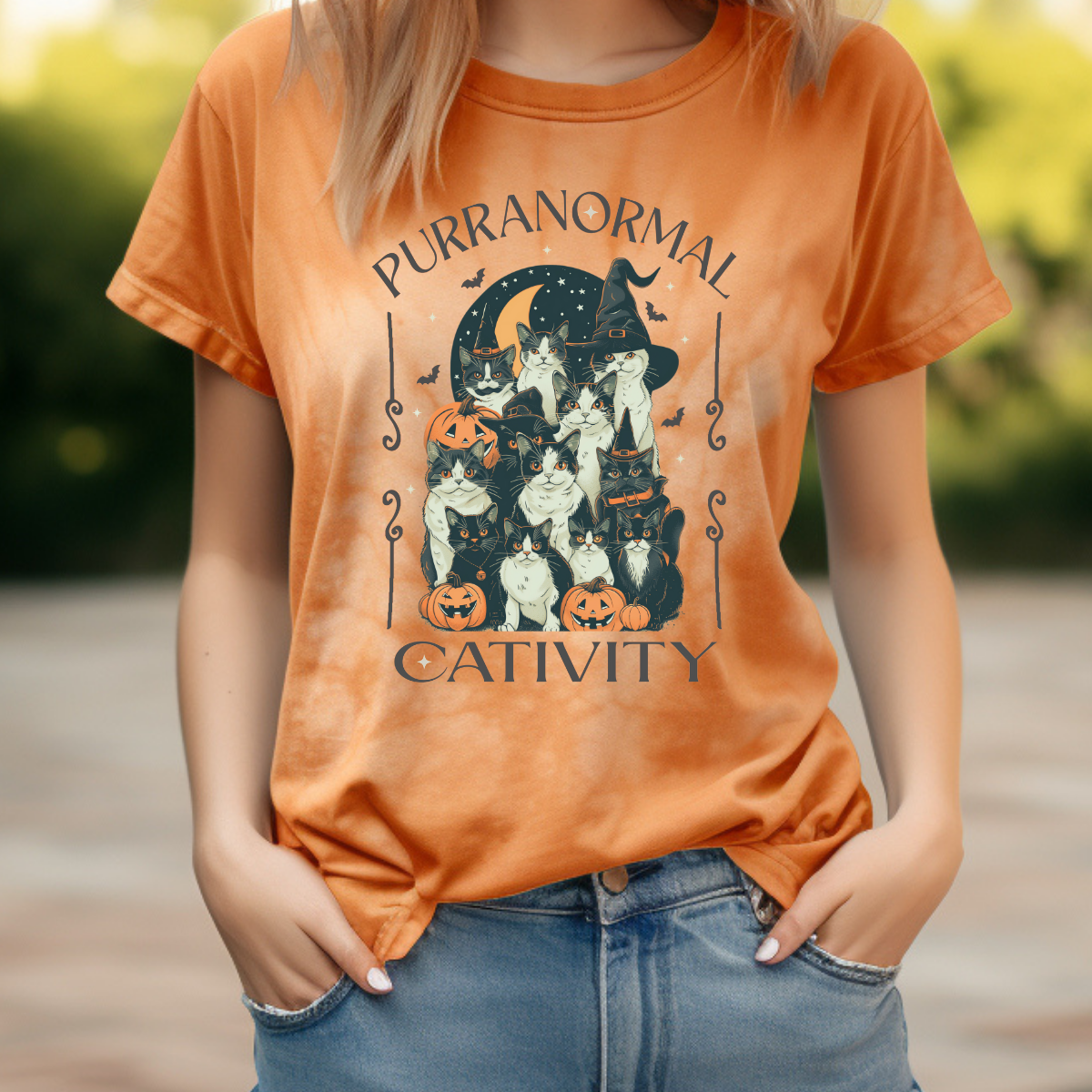 Purranormal Comfort Colors Halloween Shirt