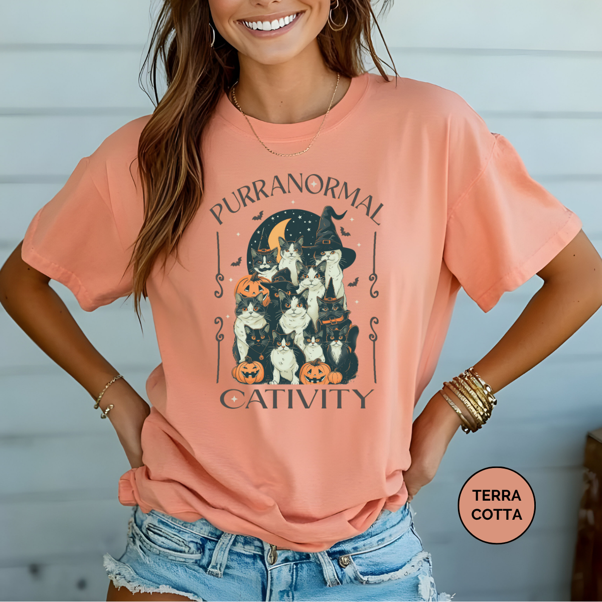 Purranormal Comfort Colors Halloween Shirt
