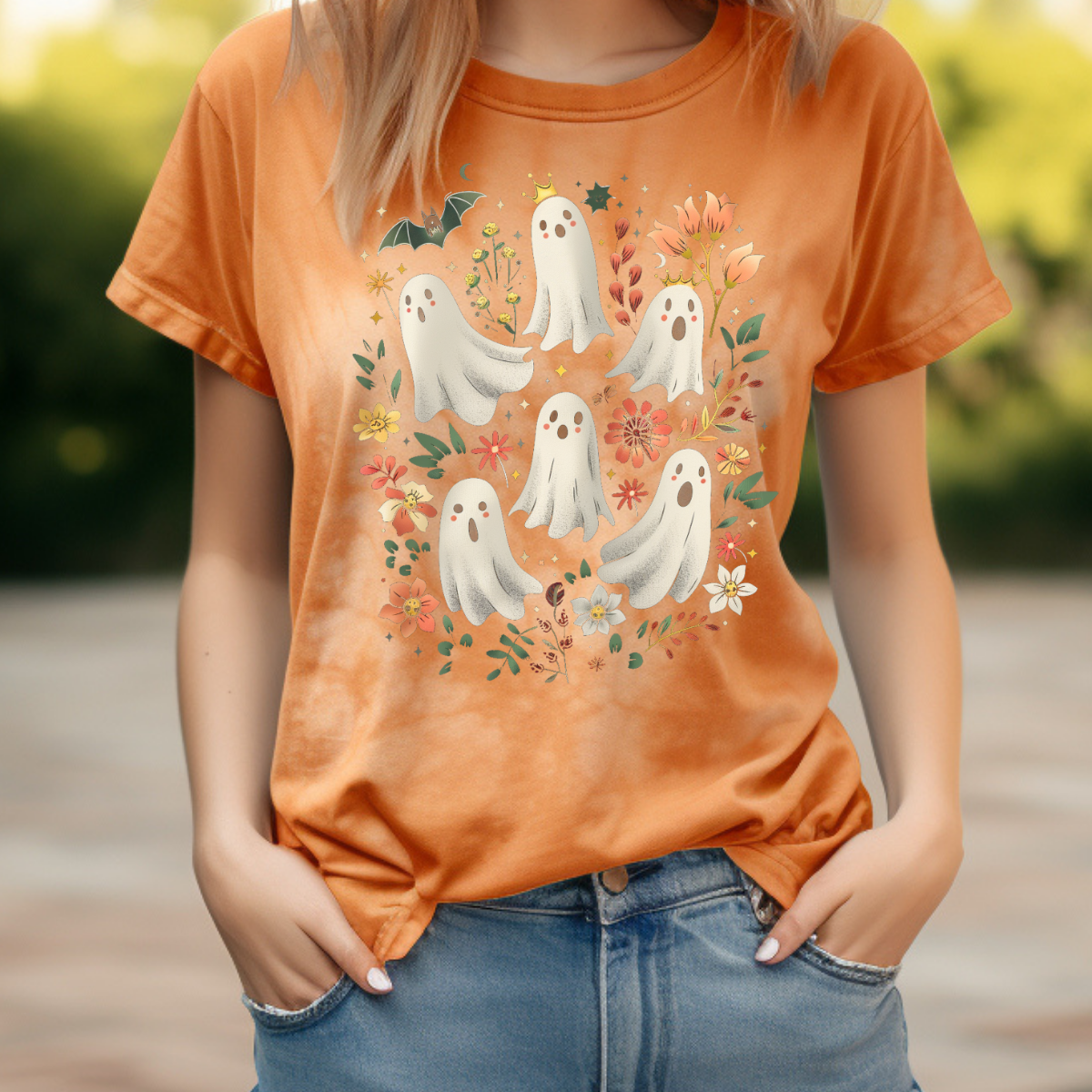 Retro Ghouls Comfort Colors Halloween Shirt