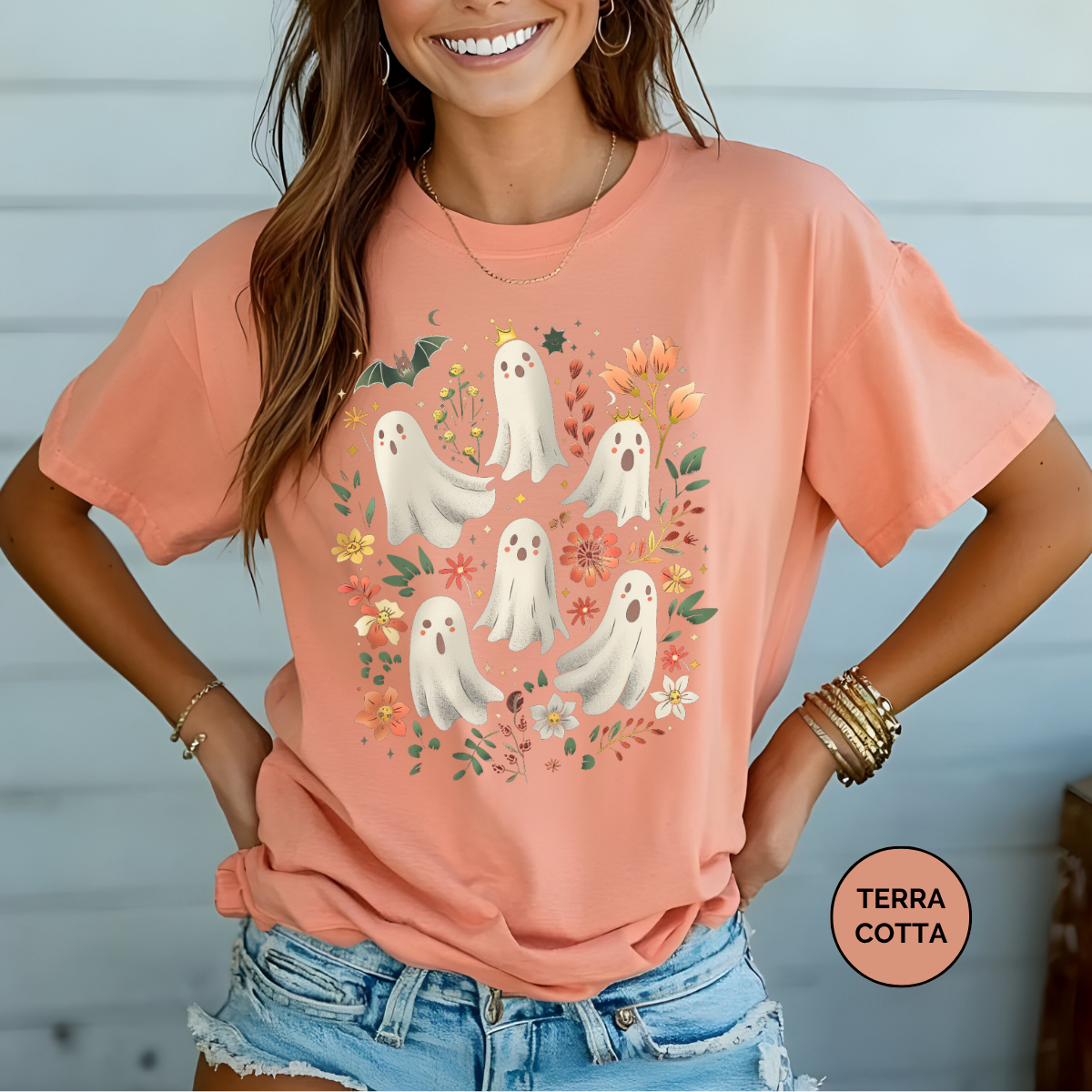 Retro Ghouls Comfort Colors Halloween Shirt