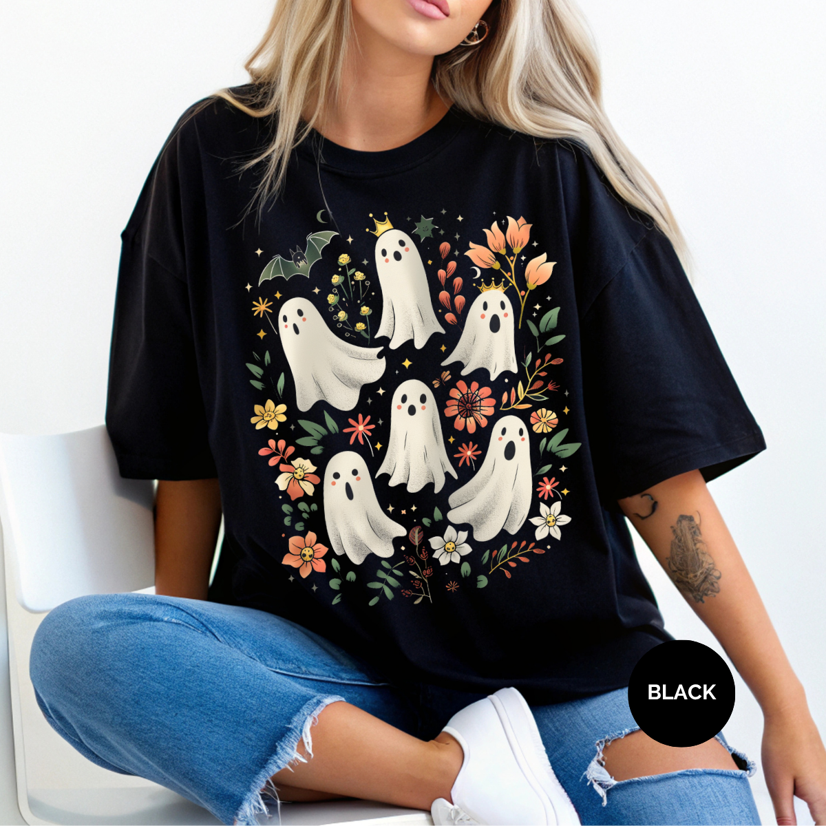 Retro Ghouls Comfort Colors Halloween Shirt