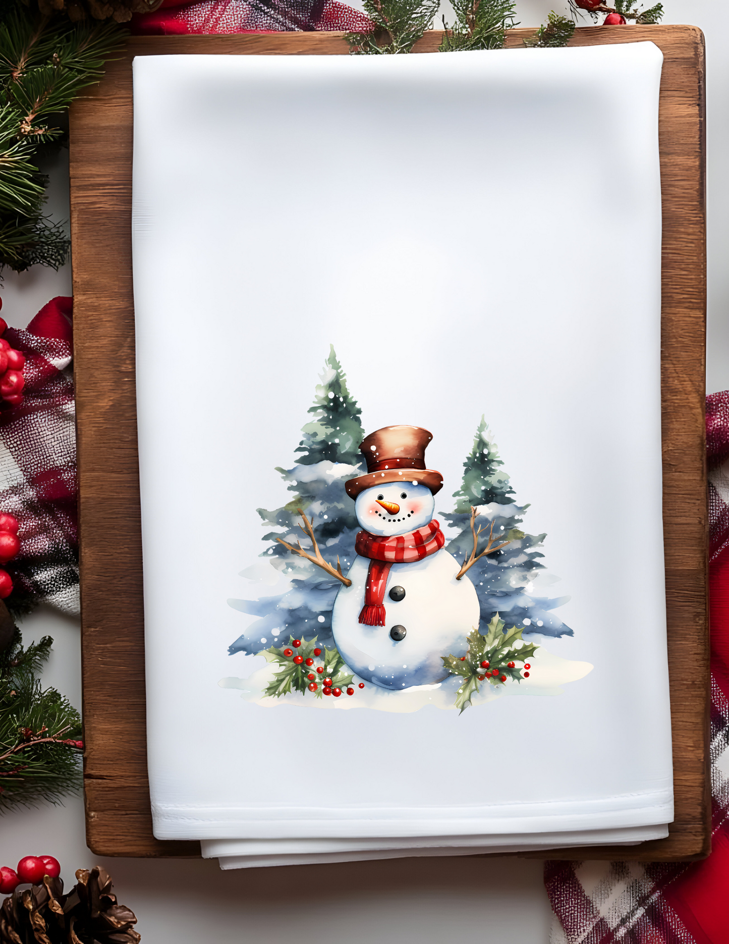 Plush Christmas Waffle Kitchen Towels