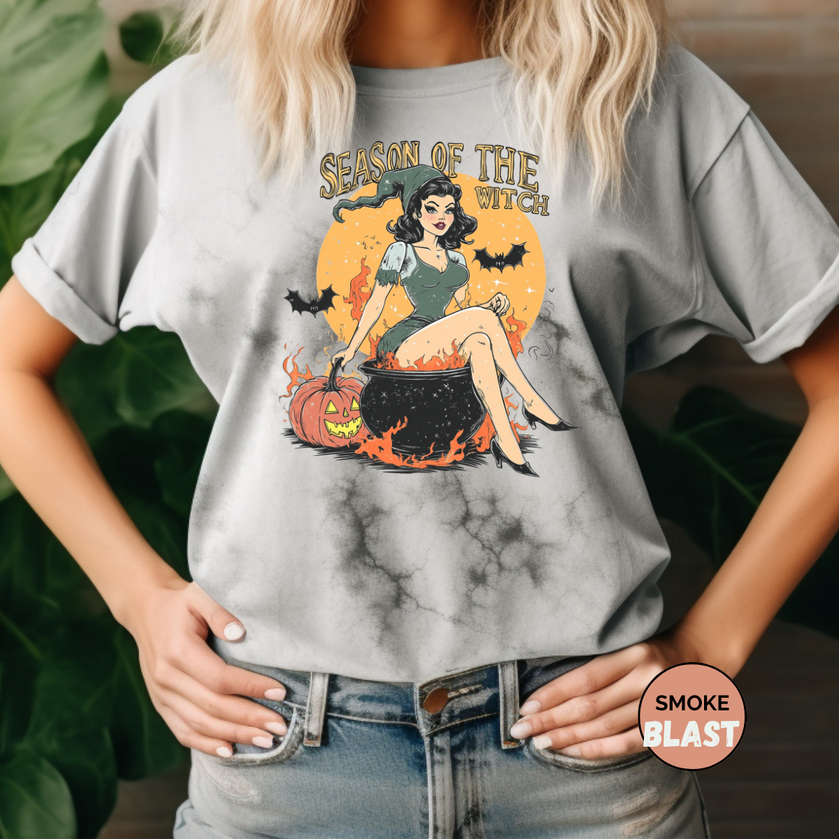 Season of the Witch Comfort Colors Halloween Shirt