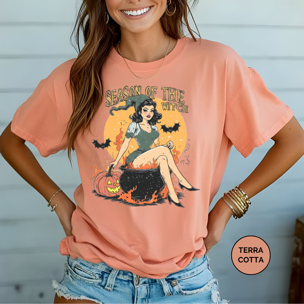 Season of the Witch Comfort Colors Halloween Shirt