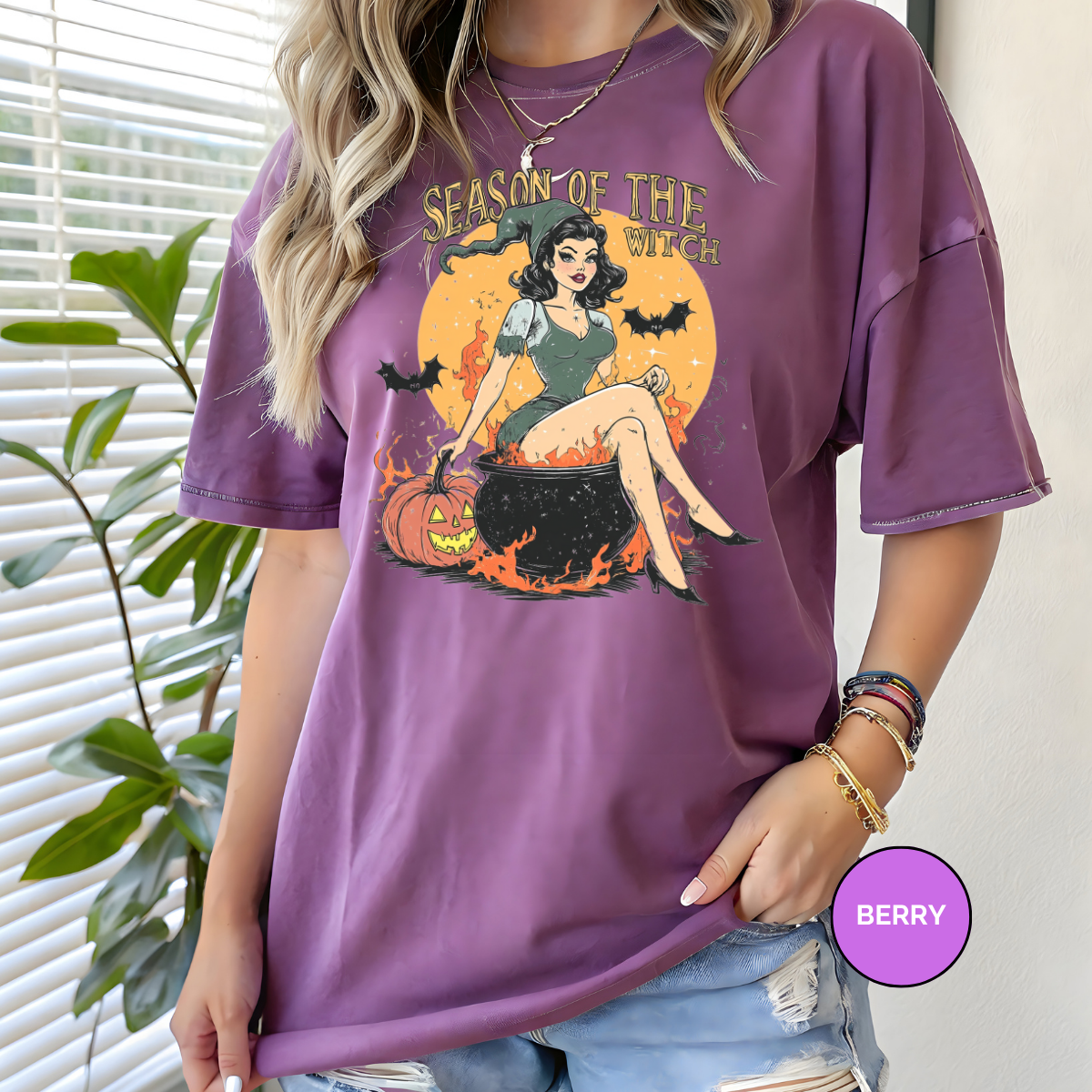 Season of the Witch Comfort Colors Halloween Shirt