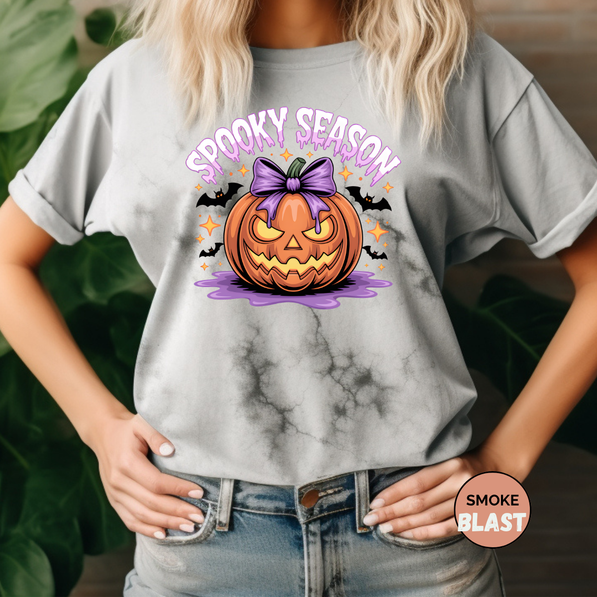 Spooky Season Purple Comfort Colors Halloween Shirt