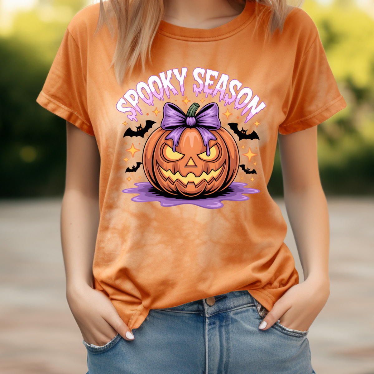 Spooky Season Purple Comfort Colors Halloween Shirt