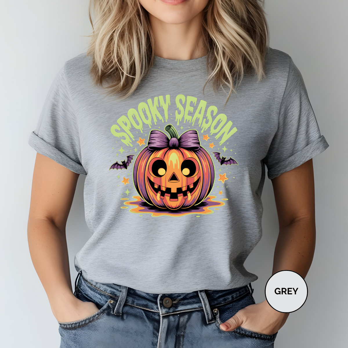 Spooky Season Green Comfort Colors Halloween Shirt