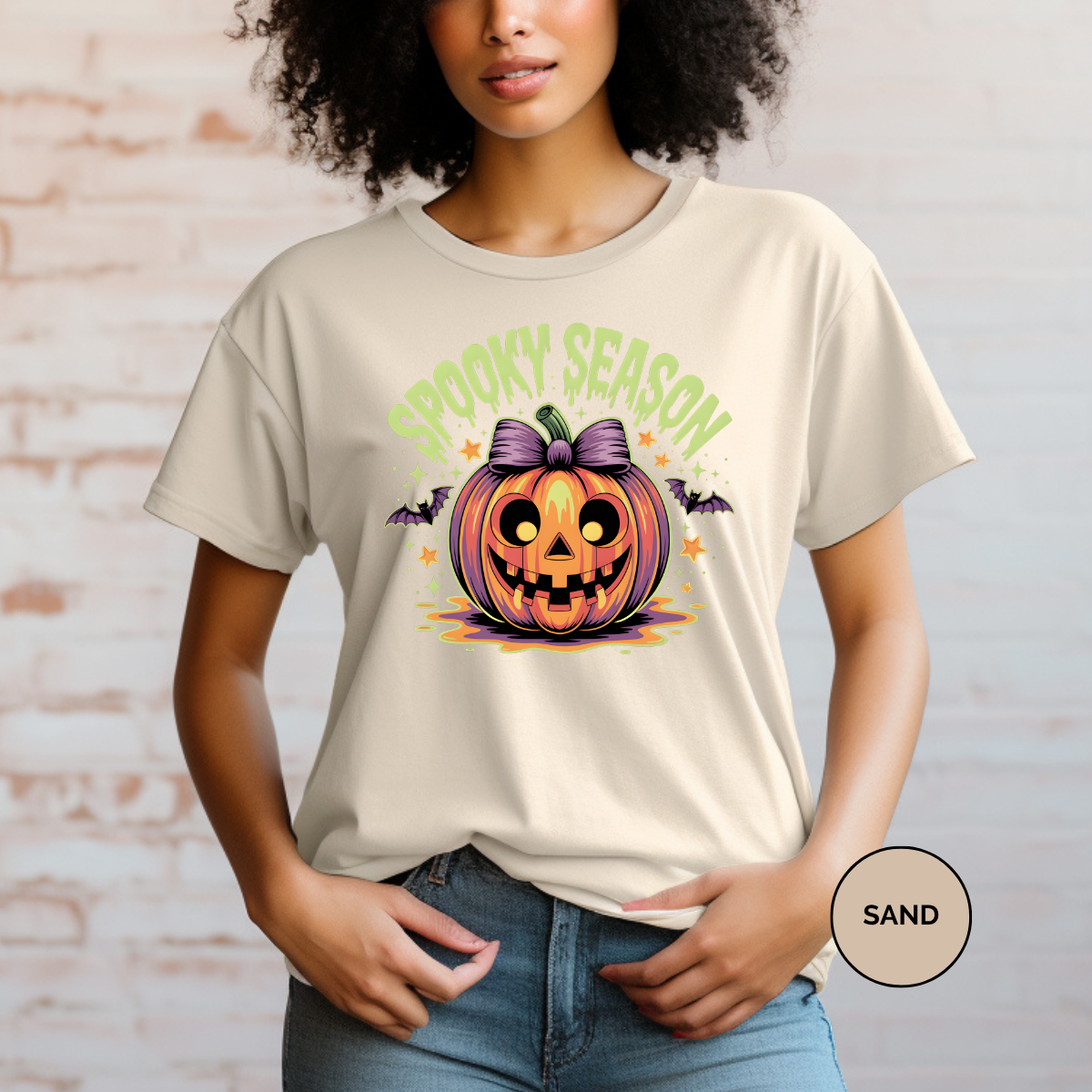 Spooky Season Green Comfort Colors Halloween Shirt