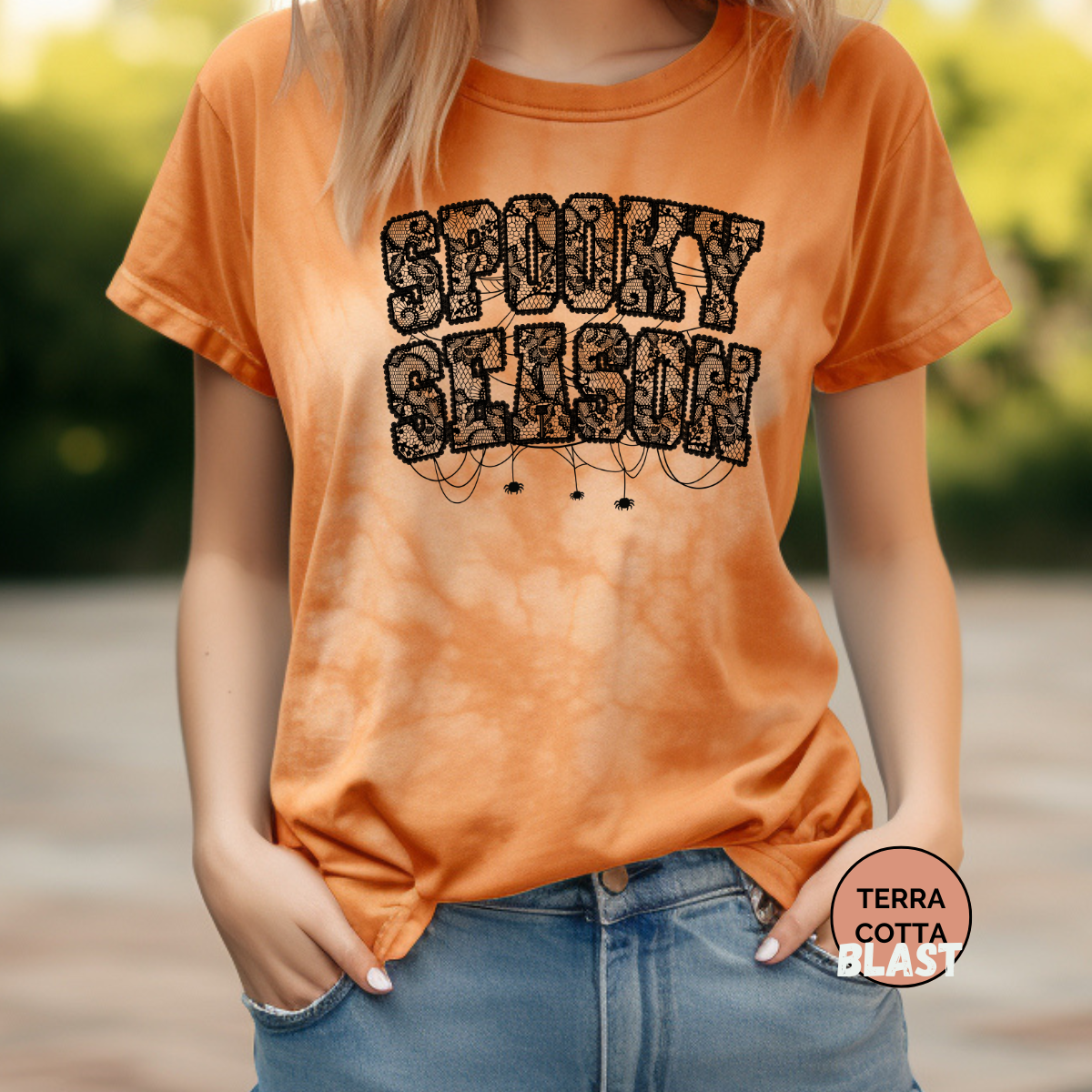 Lace Spooky Coquette Comfort Colors Halloween Shirt