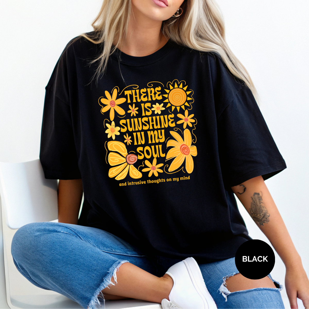 Intrusive Thoughts Dark Comfort Colors Halloween Shirt
