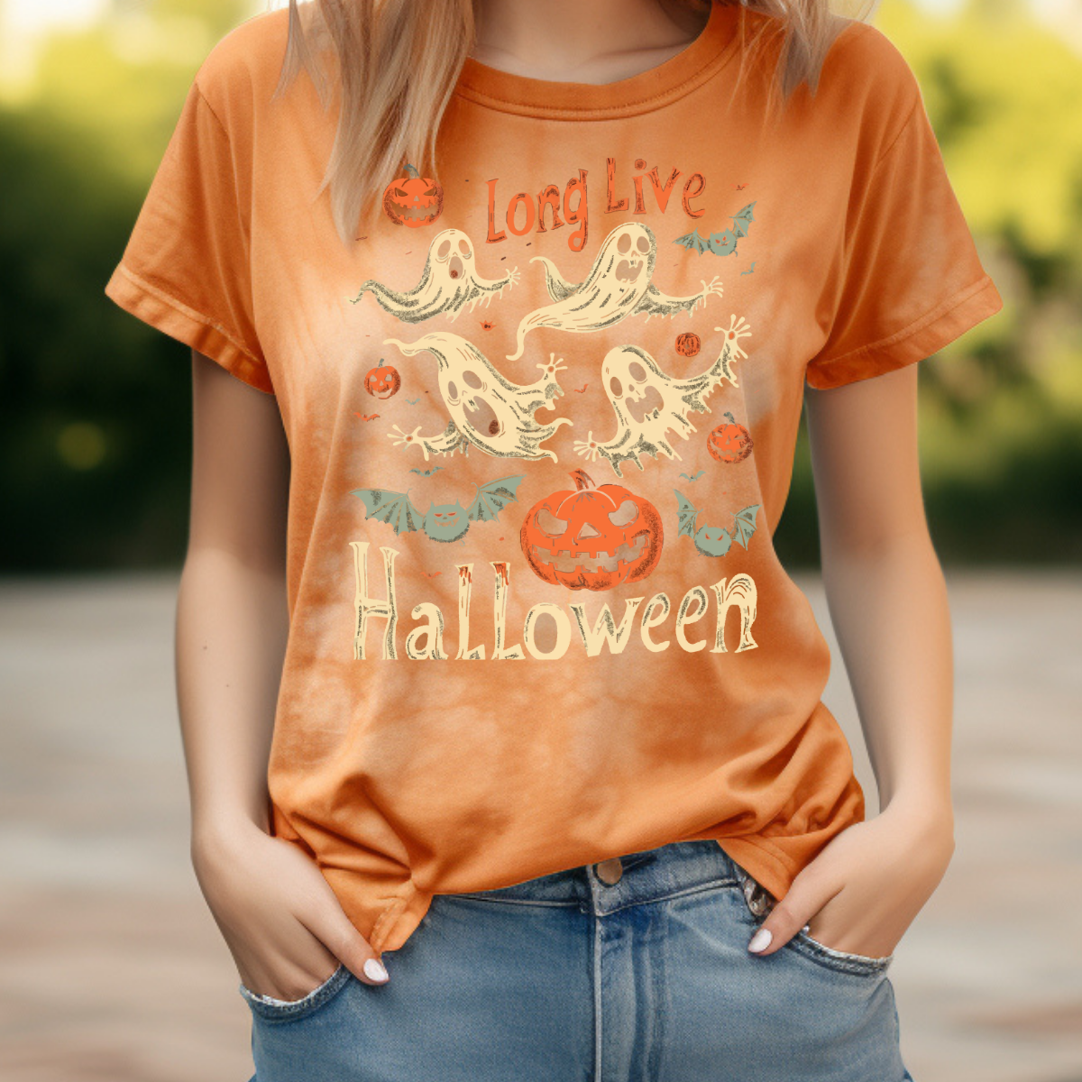 Intrusive Thoughts Dark Comfort Colors Halloween Shirt