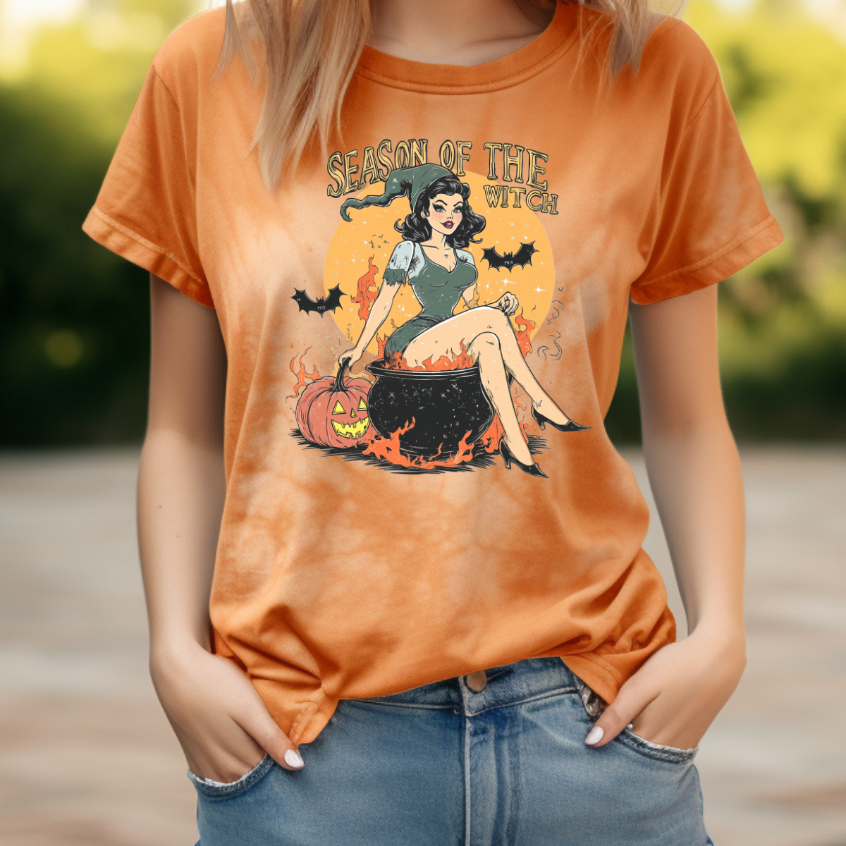 Season of the Witch Comfort Colors Halloween Shirt