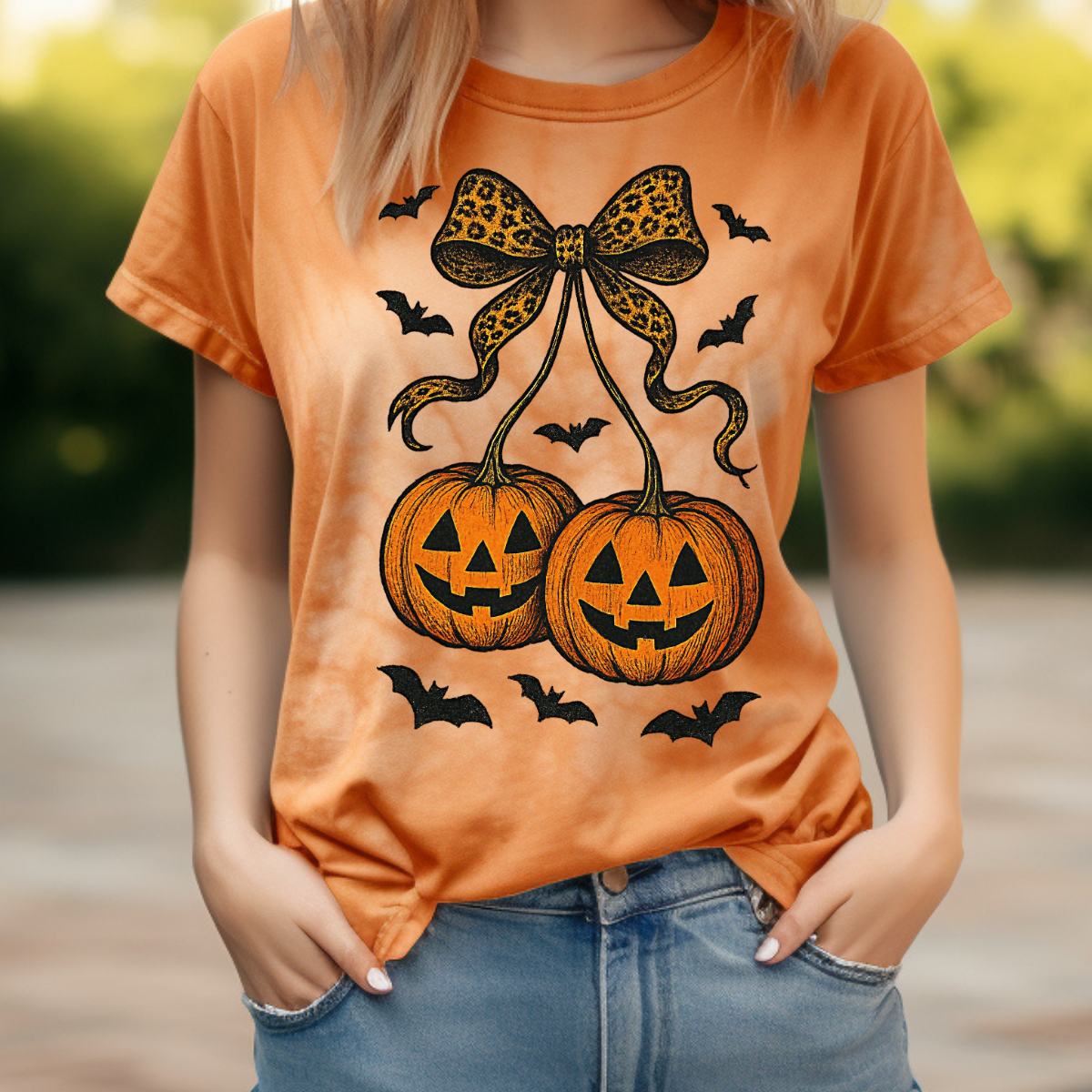 Pumpkin Cherries Comfort Colors Halloween Shirt, Women's Halloween Shirt, Cute Fall Shirt, Spooky Season Shirt, Gift For Halloween