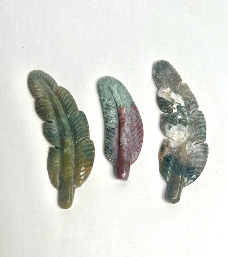 Wholesale Lot of 3x Ocean Jasper Feather