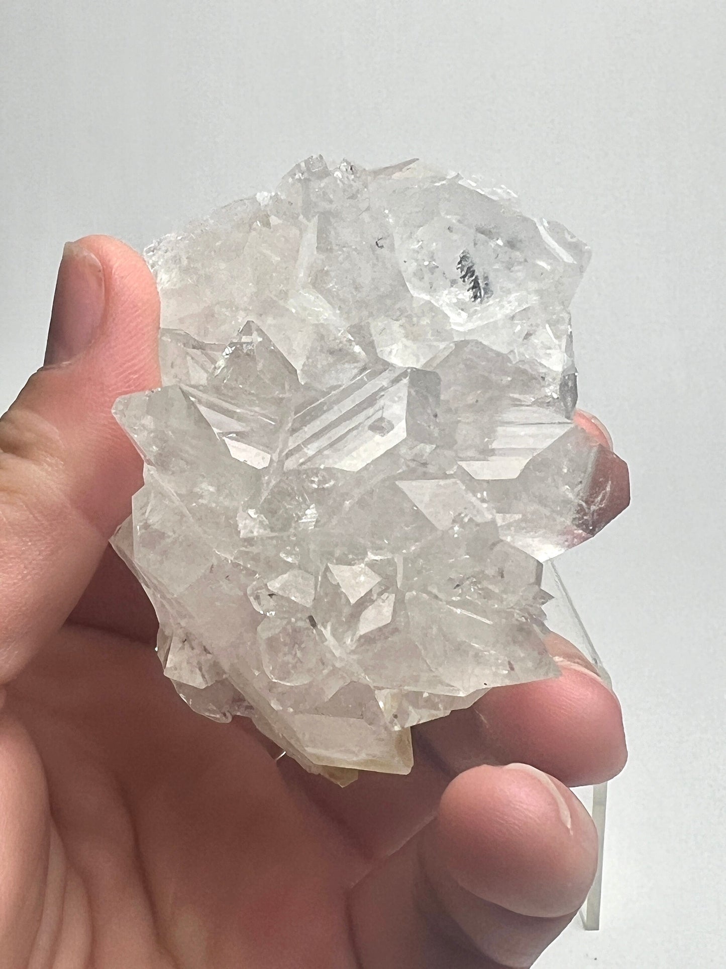 Apophyllite Ball Formation with Hematite Inclusions