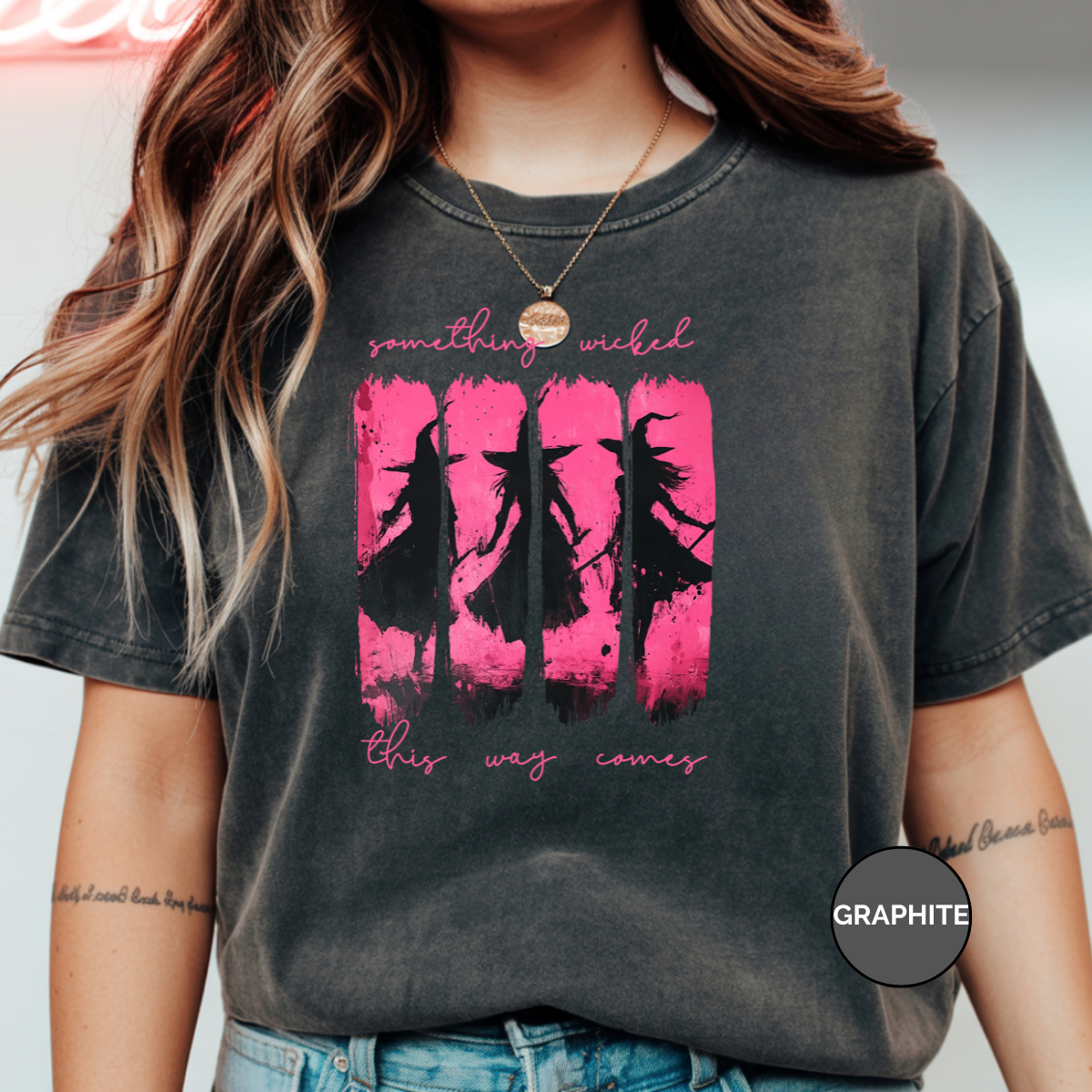 Something Wicked Coquette Comfort Colors Halloween Shirt