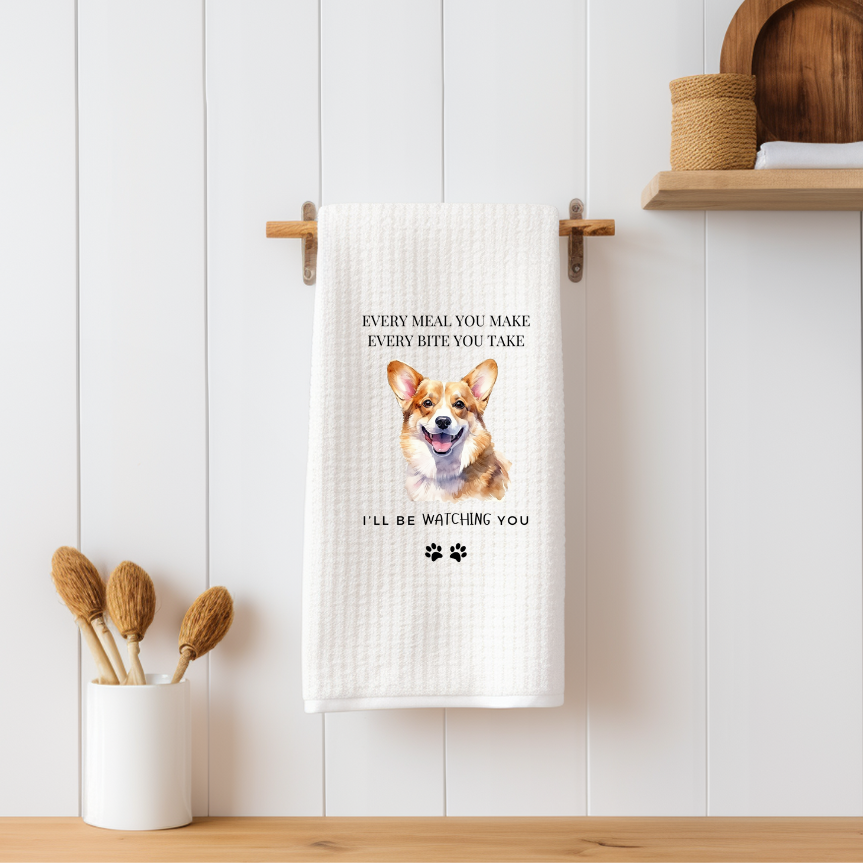 Every Meal I'll Be Watching You Waffle Towel