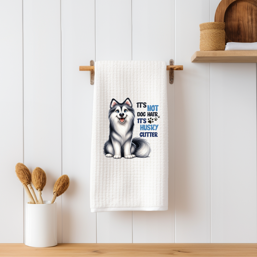 Chihuahua Funny Dog Pun Waffle Weave Towel